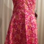 NWT AGB Womens 10P Womens Pinks Oranges Floral Halter Summer Cotton Dress