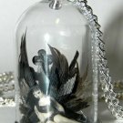 Fall From Grace, Fallen Angel, Glass Necklace,Bottle Necklace