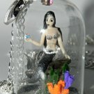 Hear the Sirens, Mermaid Necklace, Hand Sculpted,Bottle Necklace
