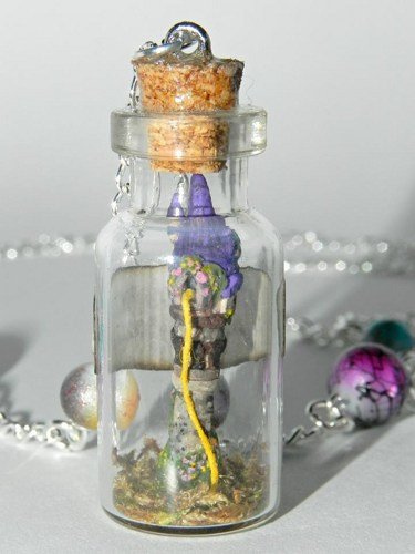 The Maiden in the Tower Bottle Necklace