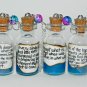 Zenful Water Lilies,Choose Your Color, Bottle Necklace