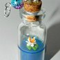 Zenful Water Lilies,Choose Your Color, Bottle Necklace