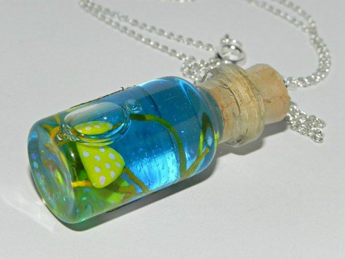 Itsy Bitsy Polka Dot Bikini,Bottle Necklace