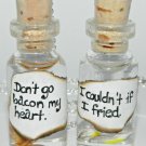 Dont Go Bacon My Heart, BFF Necklace Set,Bottle Necklace