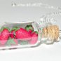 Strawberry Fields Necklace, Bottle Necklace
