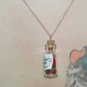 Strawberry Fields Necklace, Bottle Necklace