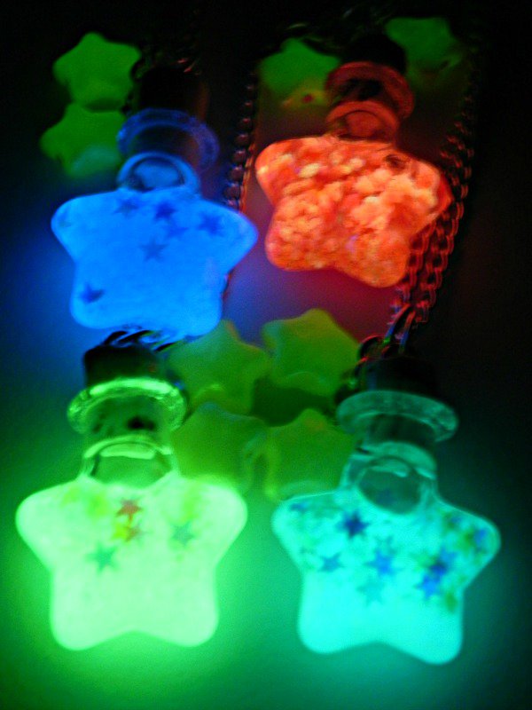 Star Light Star Bright! Choose Your Color! Bottle Necklace