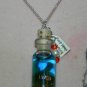 Just Keep Swimming Clown Fish Necklace, Bottle Necklace