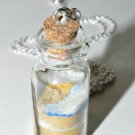 Footprints in the Sand Bottle Necklace