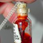 Death is Coming! Headless Horseman Bottle Necklace