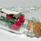 Roses Are Red, Violets Are Blue, Bottle Necklace
