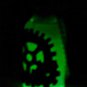 Steampunk Cogs, Glow in the Dark Bottle Necklace