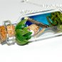 I Don't Give a Hoot! Tiny Owl in a Bottle Necklace