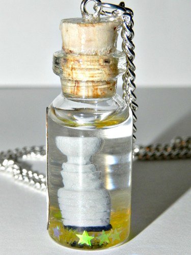 Good Ol' Hockey Game Trophy Bottle Necklace