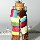 One Very Long Scarf! Bottle Necklace