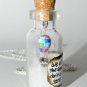 Take Me Up in the Sky! Hot Air Balloon Bottle Necklace
