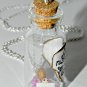 Snail Mail, Mini Snail with Love Letter,Bottle Necklace