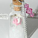 When Pigs Fly! Bottle Necklace