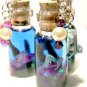 Baby Seahorse with Floating Toy, Bottle Necklace