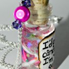 I Want Candy! Lollipops Bottle Necklace