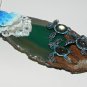 Take Courage! Labradorite Baby Sea Turtles on Agate Pendant