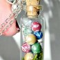 Vintage Christmas Ornaments Bottle Necklace