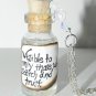 Unicorn Horn with Quote Bottle Necklace