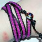 Pretty in Pink, Fuchsia Jade and Leather Wrap Bracelet