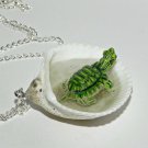 Tiny Turtle Jaccuzi Seashell Necklace