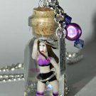 I just want is a hula hoop! Tiny Hula Hoop Dancer Bottle Necklace