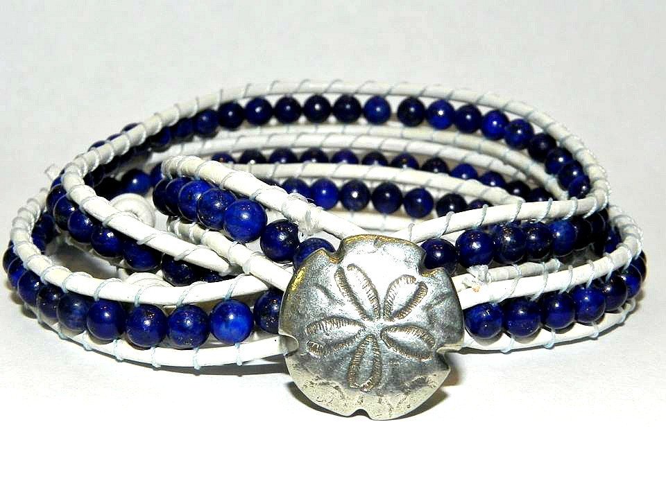 Sea Currency, Lapis Lazuli, Wrap Bracelet