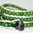 The Shire Hills, Howlite Four Wrap Bracelet