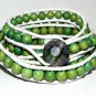 The Shire Hills, Howlite Four Wrap Bracelet