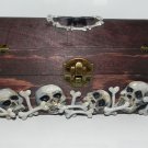 Them Bones, Card Storage Box/Jewelry Box, Hand Sculpted Skulls