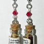 Up to no good! Bottle Earrings, Hand Sculpted, Handmade