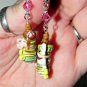 Tick Tock, It's Tea Time! Hand Sculpted, Handmade Earrings