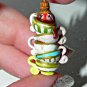 Tick Tock, It's Tea Time! Hand Sculpted, Handmade Earrings