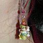 Tick Tock, It's Tea Time! Hand Sculpted, Handmade Earrings