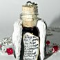 The De-Vil wears furs! Handmade, Hand Sculpted, Bottle Necklace