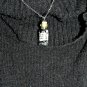 Shades of Grey, Hand Sculpted, Handmade, Bottle Necklace