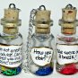Friends Inspired Necklaces, Collect All Six! Bottle Necklaces, Handmade, Hand Sculpted
