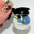 Did I forget to turn off the coffee pot? Handmade, Glass Coffee Pot Necklace