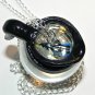 Did I forget to turn off the coffee pot? Handmade, Glass Coffee Pot Necklace