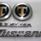 Tiburon Tuscani Emblems 2.7 Elisa Hood Trunk Letter Chrome Emblem Set