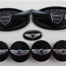 Limited 'Art Of Speed' Genesis Coupe Wing Glossy Black Full Set (Black center cap)