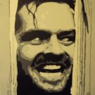 Jack Nicholson The Shining Hand Painted movie pop art 16x20 Canvas