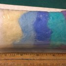 'blue heaven' carded sheep wool,roving,fiber,needle felting