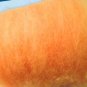 pumpkin ORANGE carded sheep wool roving,fiber,needle felting,spinning,batting