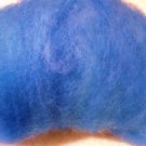 bright BLUE,wool roving,carded sheep fiber,needle felting,batting