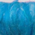 peacock BLUE,wool roving,carded sheep fiber,needle felting,batting